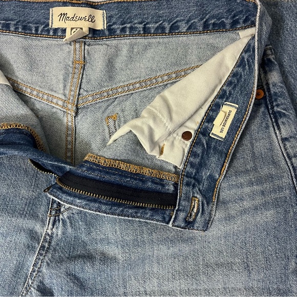 Madewell Women’s Super Wide Leg Blue Jeans Medium Wash Denim Baggy Jeans size 28 - Picture 2 of 5